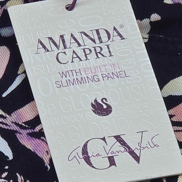 Gloria Vanderbilt Amanda Capri Built-in Slimming Panel NEW Women's Size 10 #830 - Picture 2 of 9